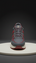 Crimson Accent Urban Runner Mesh